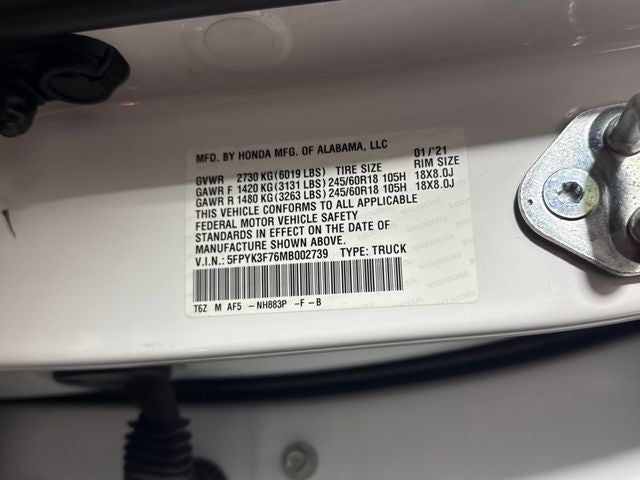 2021 Honda Ridgeline RTL-E