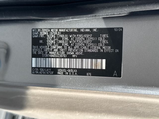 2005 Toyota Sequoia Limited