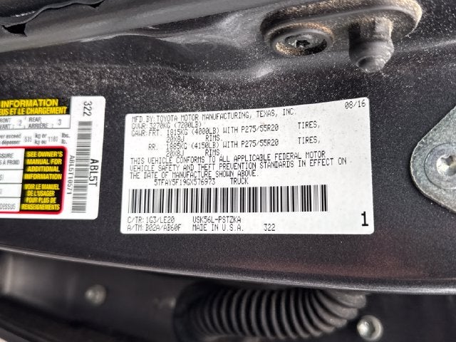 2016 Toyota Tundra Platinum 5.7L V8