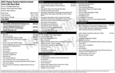 2023 Toyota Tundra Hybrid Limited