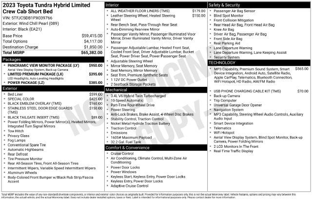 2023 Toyota Tundra Hybrid Limited
