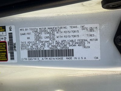 2015 Toyota Tacoma Base