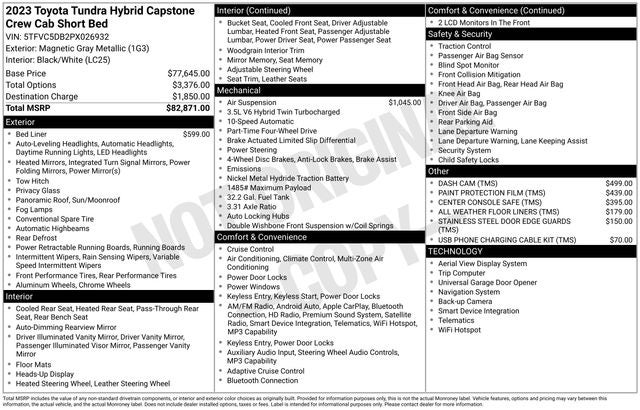 2023 Toyota Tundra Hybrid Capstone
