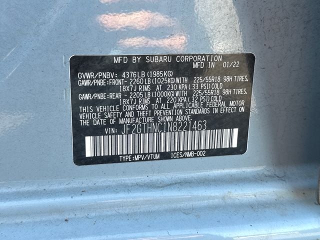 2022 Subaru Crosstrek Limited