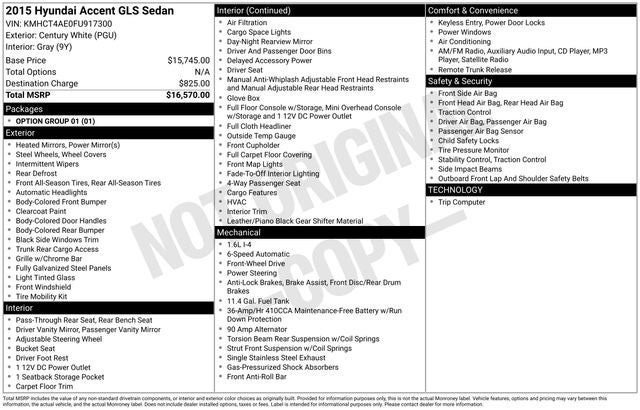 2015 Hyundai Accent GLS