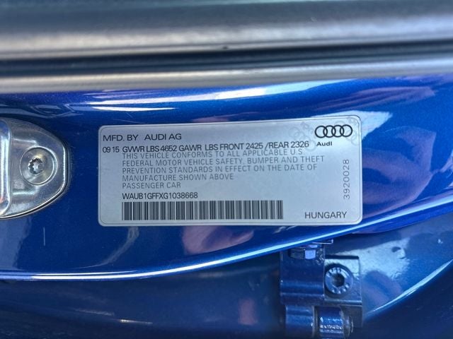2016 Audi S3 2.0T Premium Plus quattro