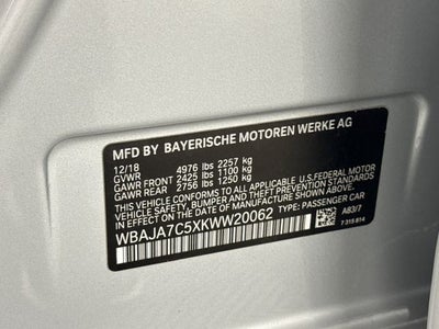 2019 BMW 5 Series 530i xDrive