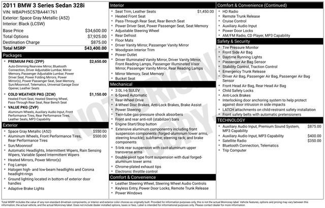2011 BMW 3 Series 328i